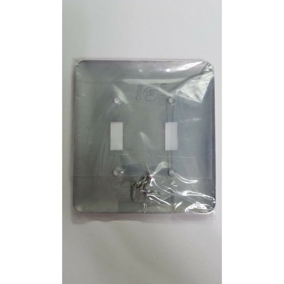 Dog Light Switch Cover Metal Double Dual Switches With Screws pink - Picture 3 of 4